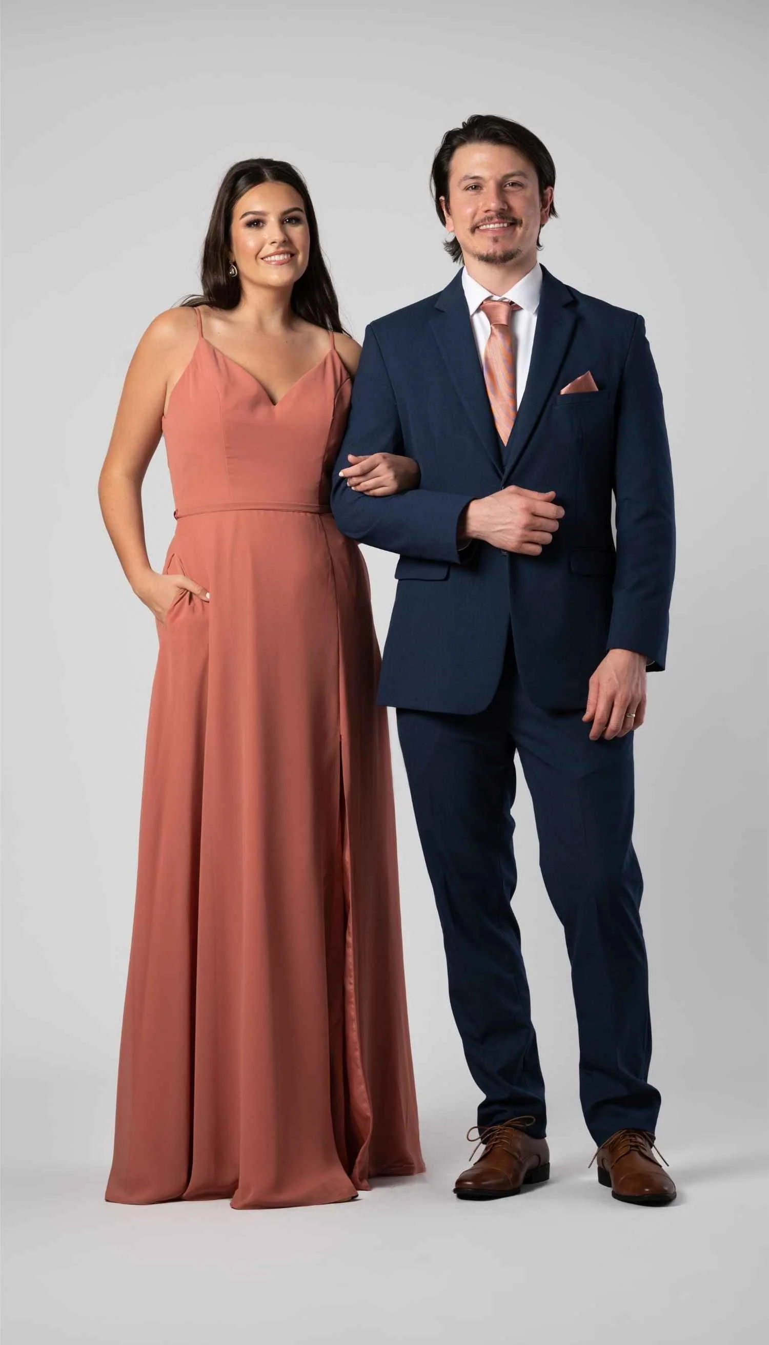 Trim Fit 2 Piece Suit Navy - Image 5