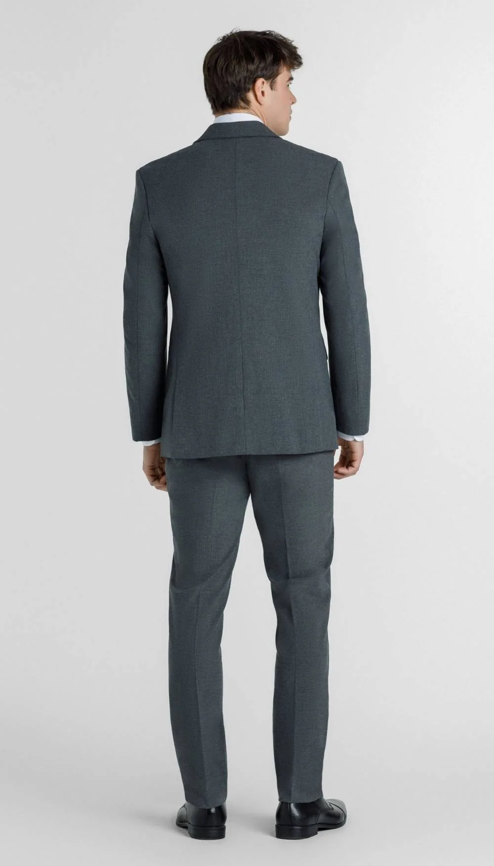 Trim Fit 2 Piece Suit Medium Grey - Image 4