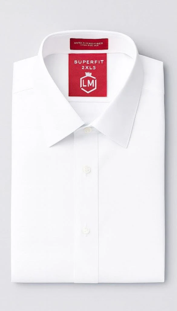 Diamond White Suit Shirt