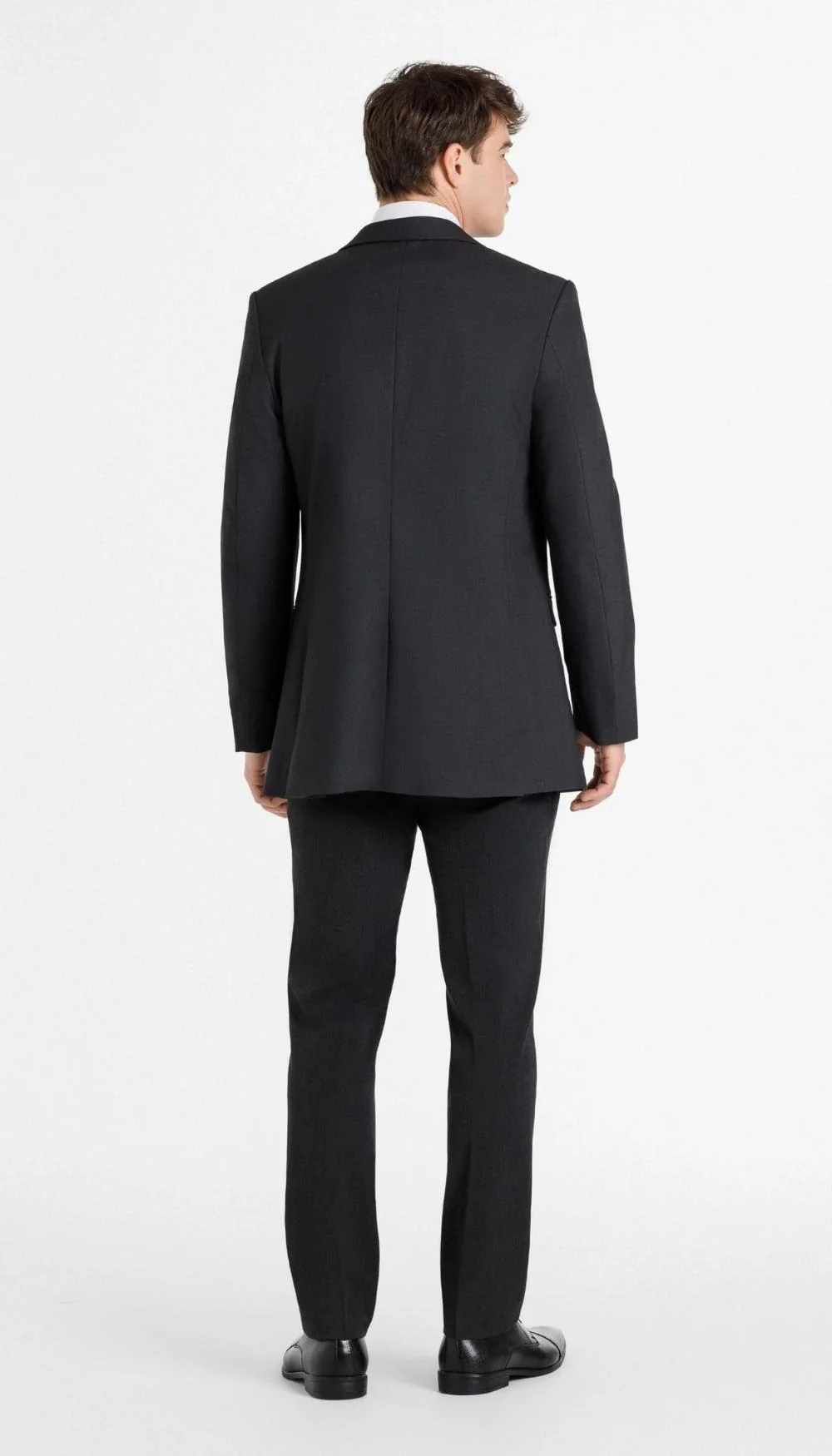 Trim Fit 2 Piece Suit Charcoal - Image 4